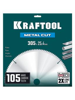 KRAFTOOL Metal Cut 305 х 25.4 мм, 105Т, диск пильный по металлу и стали (36954-305-25.4-105) - 2