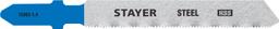 STAYER T118A, 2 шт, 50 мм / 1.2 мм, T-хвост., HSS сталь, по металлу толщиной 1.5-2 мм, полотна для лобзика, Professional (15993-1.4) - 1