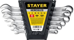 STAYER HERCULES, 6 шт, 6 - 14 мм, набор комбинированных гаечных ключей, Professional (27085-H6) - 2