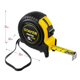 STAYER 5 м х 19 мм, рулетка (34025-05) - 4