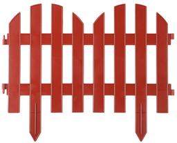 GRINDA Палисадник, 28 х 300 см, терракот, 7 секций, декоративный забор (422205-T) - 1