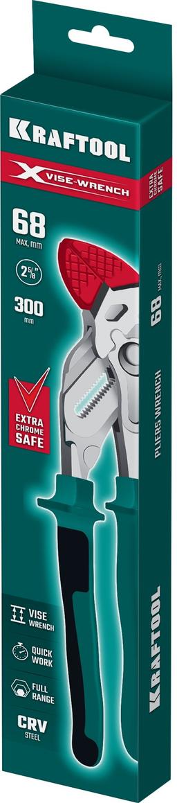 KRAFTOOL Vise-Wrench X 300 мм, Клещи переставные-гаечный ключ (22069) - 10