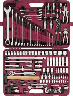 UTS0128 Набор инструмента универсальный 1/4", 1/2"DR, 128 предметов - 1