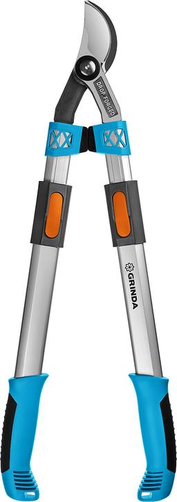GRINDA F-900T, 650 - 900 мм, кованые лезвия, алюминиевые ручки, телескопический, плоскостной cсучкорез, PROLine (424510) - 1
