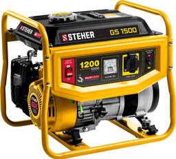 STEHER 1200 Вт, бензиновый генератор (GS-1500) - 1