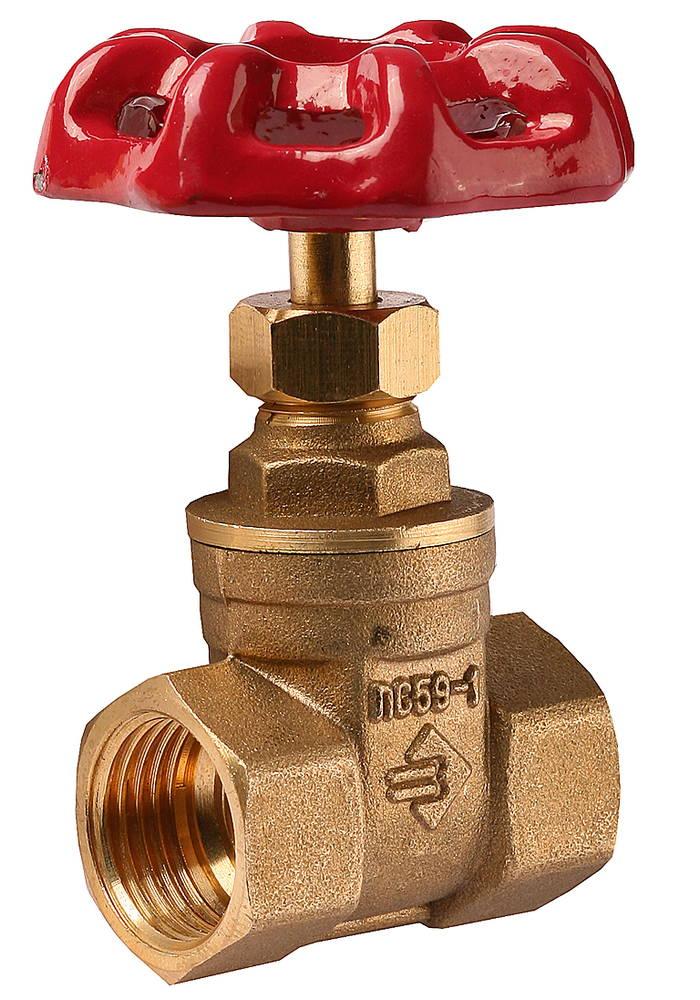 ЗУБР  d 1/2", кран вентильный латунный (51212-1/2)