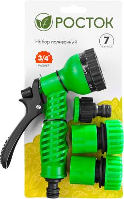 РОСТОК НП-34, 3/4", фурнитура, пистолет с 7 режимами, поливочный набор (427369) - 2