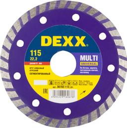 DEXX  Multi Universal, 115 мм, (22.2 мм, 7 х 1.9 мм), сегментированный алмазный диск (36702-115) - 1