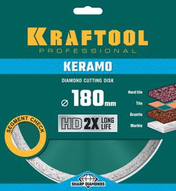 KRAFTOOL Keramo, 180 мм, (22.2 мм, 10 х 2.6 мм), сегментированный алмазный диск (36684-180) - 2