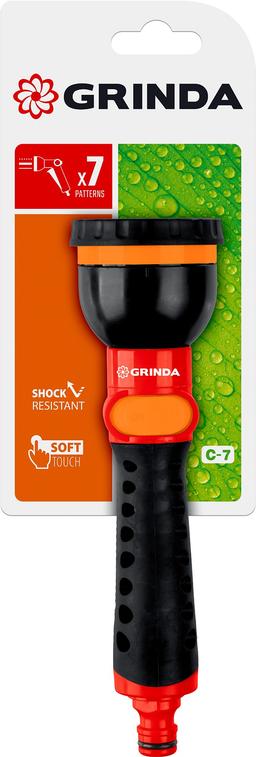GRINDA C-7, 7 режимов, пластиковый с TPR, поливочный наконечник (8-427253) - 2