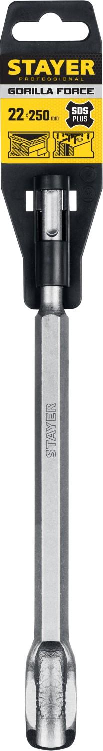 STAYER Gorilla Force, 22 х 250 мм, SDS-Plus, зубило-штробер, Professional (29351-00-250) - 2