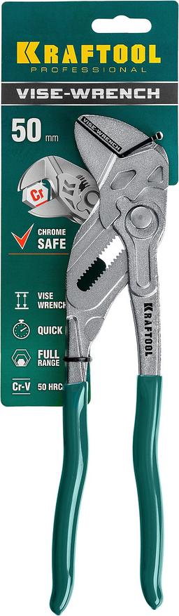 KRAFTOOL Vise-Wrench, 250 мм, клещи переставные-гаечный ключ (22065) - 3