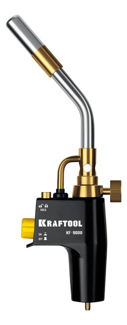 KRAFTOOL KF-9000, с пьезоподжигом на баллон турбо нагрев + 30% 2000°C, Газовая горелка Blue Fire (55510) - 1