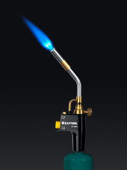KRAFTOOL KF-9000, с пьезоподжигом на баллон турбо нагрев + 30% 2000°C, Газовая горелка Blue Fire (55510) - 3