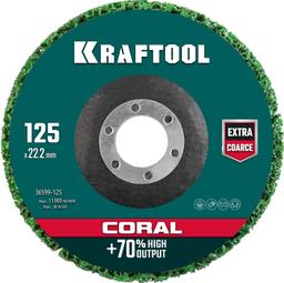 KRAFTOOL  125 х 22.2 мм, круг полимерно-шлифовальный синтетический абразивный (36599-125) - 1