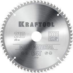 KRAFTOOL Multi Material, 210 х 30 мм, 64Т, пильный диск по алюминию (36953-210-30) - 1