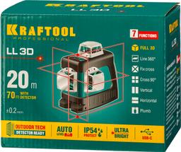 KRAFTOOL LL 3D, лазерный нивелир (34640) - 3