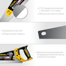 STAYER Cobra 7, 450 мм, универсальная ножовка, Professional (1510-45) - 3