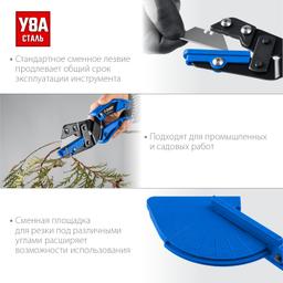 ЗУБР  Универсал, для пластмассовых и резиновых профилей, угловые ножницы со сменным трапециевидным лезвием, Профессионал (23371) - 5