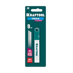 KRAFTOOL INOX 9 мм, 10 шт, нержавеющие сегментированные лезвия (09608-09-S10) - 2