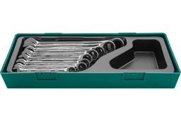 W45308SP Набор ключей гаечных комбинированных трещоточных в ложементе, 8-19 мм, 8 предметов - 1