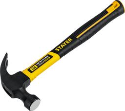 STAYER Hercules, 450 г, молоток-гвоздодёр столярный с фиберглассовой рукояткой, Professional (2026-450) - 4