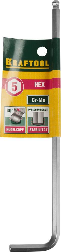 KRAFTOOL Hex 5, длинный имбусовый ключ (27437-5) - 2