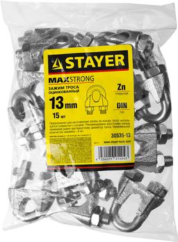 STAYER DIN 741, 13 мм, 15 шт, зажим троса (30535-13) - 2