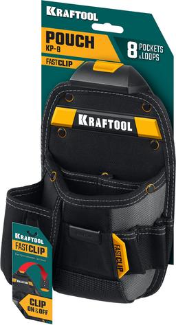 KRAFTOOL KP-8 поясная сумка с быстросъёмным креплением FastClip, 170 х 260 мм (38776) - 3