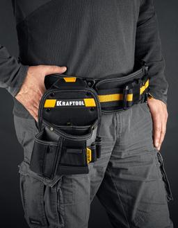 KRAFTOOL KP-8 поясная сумка с быстросъёмным креплением FastClip, 170 х 260 мм (38776) - 7