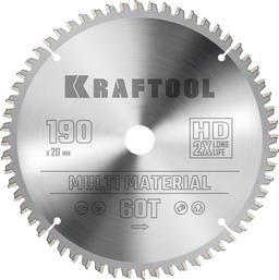 KRAFTOOL Multi Material, 190 х 20 мм, 60Т, пильный диск по алюминию (36953-190-20) - 1