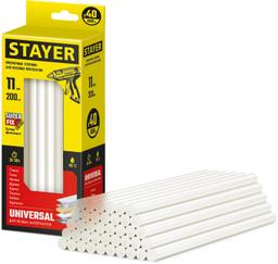 STAYER  Universal, 11 х 200 мм, 40 шт, универсальные клеевые стержни, Professional (2-06821-T-S40) - 1