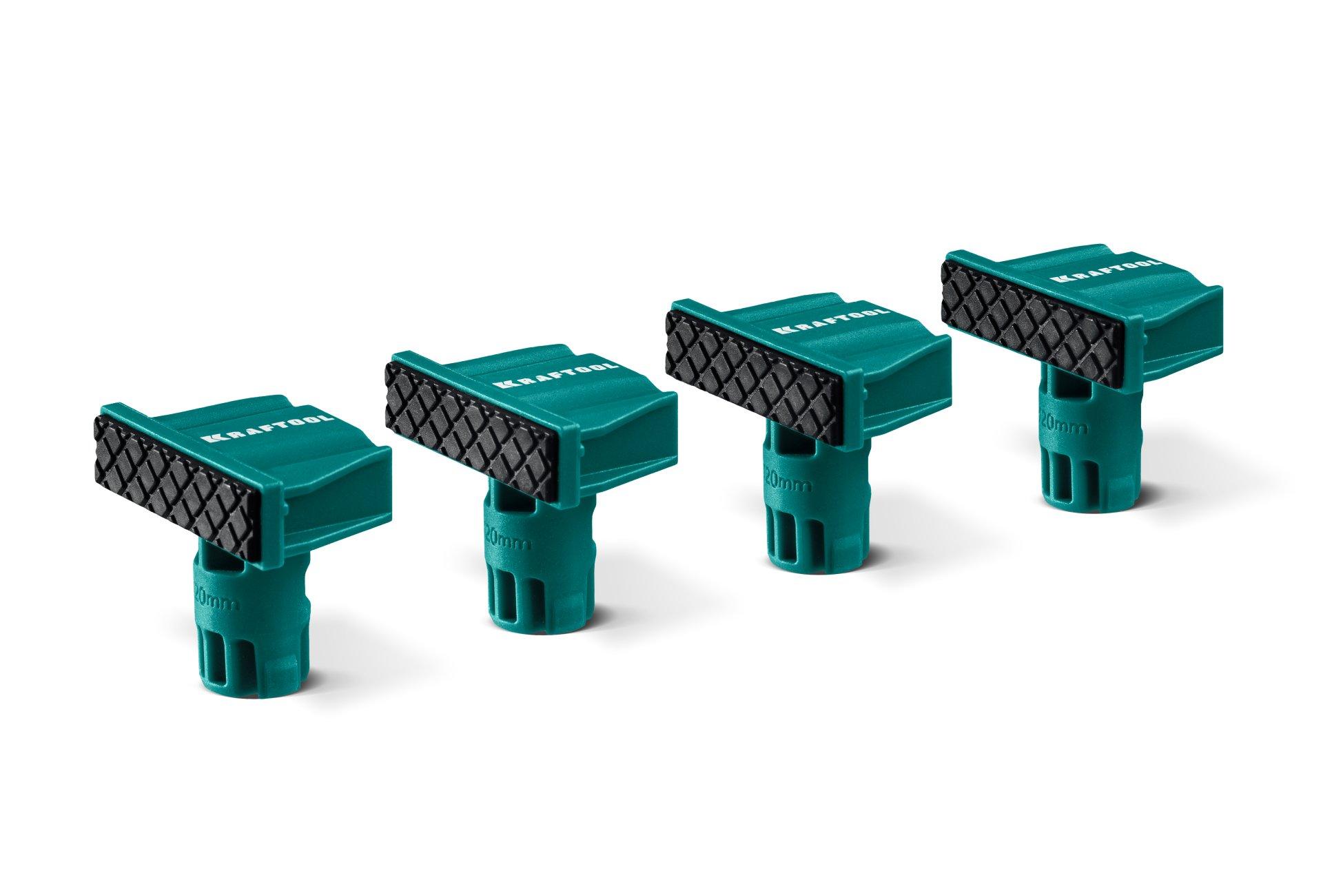 KRAFTOOL KRAFTFLEX MFT-DH в отверстия 20 мм, 4шт, комплект упоров (32804)