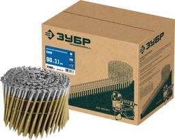 ЗУБР CNW 90 х 3.1 мм, барабанные гвозди рифленые, 3600 шт (305382-90) - 1