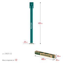 KRAFTOOL DIAMOND 32 мм (450 мм, 1 1/4″, лазерная сварка сегментов), Алмазная Коронка по железобетону (29825-032) - 3
