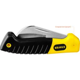 STAYER изогнутое лезвие, монтерский складной нож, Professional (45409) - 4