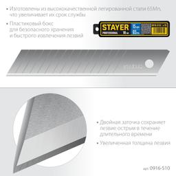 STAYER  18 мм, 10 шт, сегментированные лезвия, Professional (0916-S10) - 3