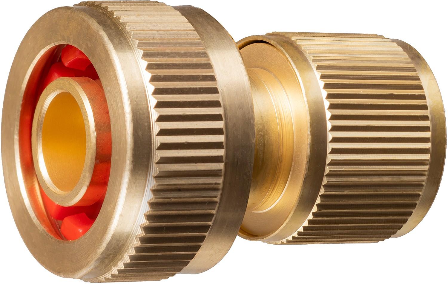 GRINDA Expert, 3/4", для шланга, с автостопом, из латуни, быстросъёмный соединитель, PROLine (8-426130)