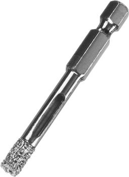 ЗУБР  АВК, d 6 мм, (HEX 1/4", 15 мм кромка), вакуумное алмазное трубчатое сверло, Профессионал (29865-06) - 1