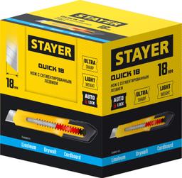 STAYER QUICK-18, 18 мм, нож из АБС пластика (0910) - 2