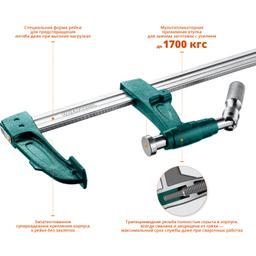 KRAFTOOL E -60/12, 125 х 600 мм, мощная струбцина F (32013-125-600) - 3