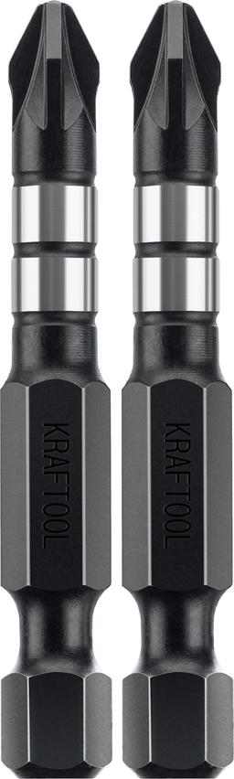 KRAFTOOL Impact PZ 2, 50 мм, 2 шт, ударные биты (26193-2-50-S2) - 1