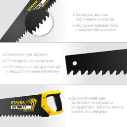 STAYER Beton Cut, 700 мм, специальная ножовка, Professional (2-15097) - 3