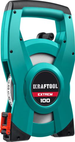 KRAFTOOL EXTREM, 100 м, геодезическая стальная мерная лента - 1