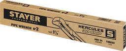 STAYER Hercules-S, №2, 1.5", 440 мм, трубный ключ с изогнутыми губками, Professional (27311-2) - 2