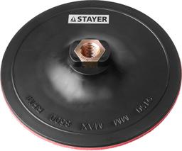STAYER  М14, d 150 мм, пластиковая, жесткая опорная тарелка на липучке для УШМ (35742-150) - 1