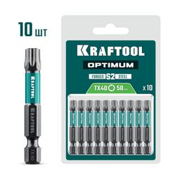 KRAFTOOL OPTIMUM TX 40, 50 мм, 10 шт, биты (26126-40-50-10) - 1
