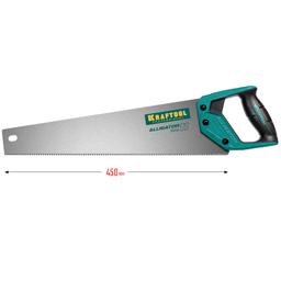 KRAFTOOL Alligator Fine 11, 450 мм, ножовка для точного реза (15203-45) - 2