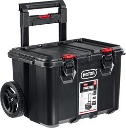 KETER STACKNROLL, 525 х 411 х 560 мм, (21"), пластиковый ящик-тележка на колесах (38397) - 2