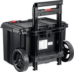 KETER STACKNROLL, 525 х 411 х 560 мм, (21"), пластиковый ящик-тележка на колесах (38397) - 3